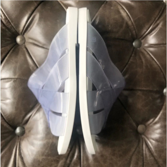 New Melissa White Clear Breeze Strappy flip flop slide on Sandal scented - Picture 6 of 12
